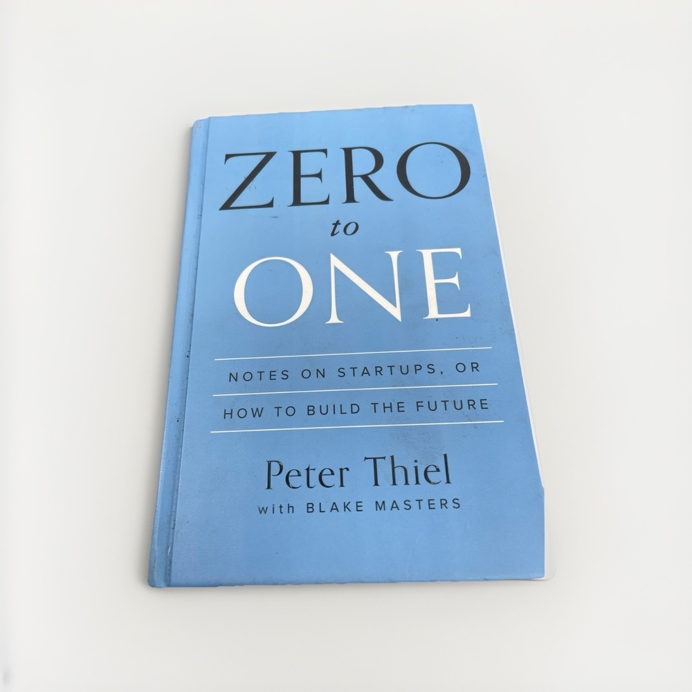Zero to One Peter Thiel SIGNED First Edition HC 2014 Crown Business